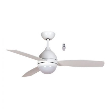 Ανεμιστήρας Οροφής 48'' 120CM PRCF-80520 Primo διπλής όψης μια πλευρά λευκό και μια οξιά Με τηλεχειριστήριο και Led 18W