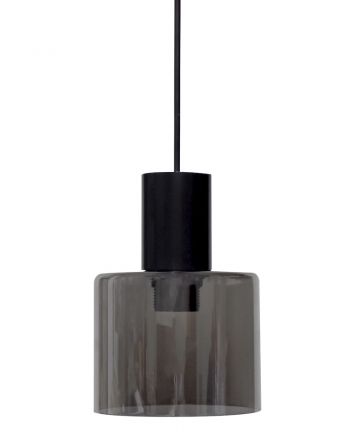 Heronia Lighting Μοντέρνο Κρεμαστό Φωτιστικό Mirror-A- 1L Fume Φ14 E27