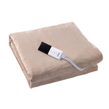 Ηλεκτρικό επίστρωμα PREB-81083 Primo Flannel Fleece Μονό 150x80cm Μπέζ