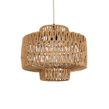 JENSON 00909 Boho Κρεμαστό Φωτιστικό Οροφής με Ντουί 1xE27 IP20 Μπεζ