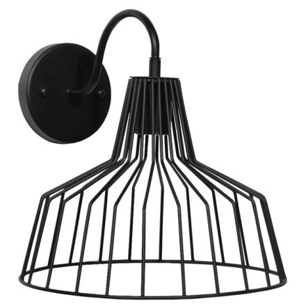 TRIUMPH Vintage Απλίκα - Μαύρο Μέταλλο - Μ30 x Π36 x Υ30cm