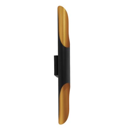 CHARME Απλίκα Up / Down - IP20 - Μαύρο με Χρυσό Μέταλλο - Μ5.5 x Π8 x Υ60cm
