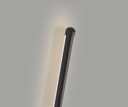 Luma Επίτοιχο Φωτιστικό LED 9W 3000K 60cm Sand Black IP54