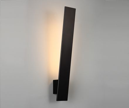 Luma Επίτοιχο Φωτιστικό LED 12W 3000K Αλουμίνιο Μαύρο 58x8cm IP20
