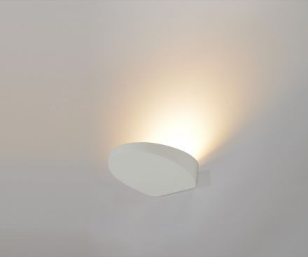 Luma Επίτοιχο Φωτιστικό LED 6W 3000K Αλουμίνιο Λευκό 4x15cm IP20