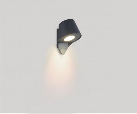 Luma Επίτοιχο Φωτιστικό LED 12W 3000K Αλουμίνιο 8,5x13 Γκρι IP54