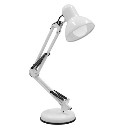 DESK Φωτιστικό Γραφείου - Μεταλλικό Λευκό - Φ12 x Υ67cm