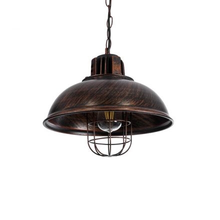 HARROW 01572 Vintage Κρεμαστό Φωτιστικό Οροφής με Ντουί 1xE27 IP20 Χάλκινο