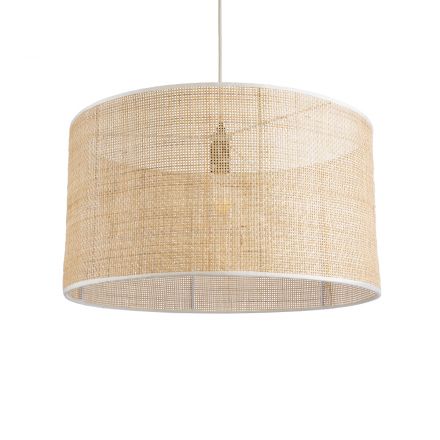 YOTTO Boho Κρεμαστό Φωτιστικό - Φ55 x Υ30cm Μπεζ Μπαμπού 