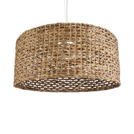 MARIGOLD 01850 Boho Κρεμαστό Φωτιστικό Μονόφωτο 1xE27 IP20 Καφέ Ξύλινο Μπαμπού Πλέγμα Καμπάνα