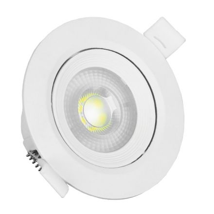 Φωτιστικό LED Spot Οροφής Mini Downlight 5W 230v 550lm 50° με Κινούμενη Βάση Φ9 Ψυχρό Λευκό 6000k 01882