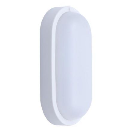 Φωτιστικό Τοίχου Οβάλ LED 12W 160X90X51 12/24V AC/DC 6500K IP54 Λευκό PLUS Arte Illumina