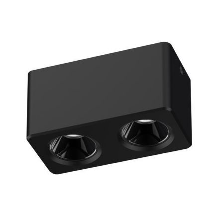 Σποτ Εξωτερικά 2x7W Αλουμινίου Μαύρο 3CCT 75x150x79
