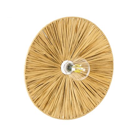 COLOMBO Boho Επιτοίχιο Φωτιστικό - Μπεζ Φ40 x Υ9cm