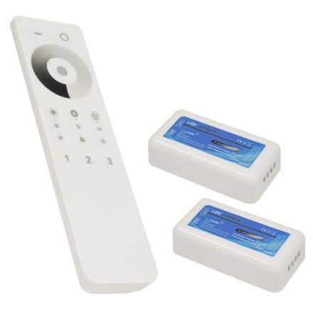 Ασύρματο LED Dimmer με Χειριστήριο Αφής 2.4G RF για Δύο Groups 12v (288w) - 24v (576w) DC 