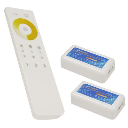 Ασύρματο LED Dimmer με Χειριστήριο Αφής 2.4G RF CCT 2 Χρωμάτων για Δυο Groups 12v (288w) - 24v (576w) DC 