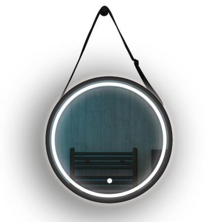 Καθρέπτης Στρογγυλός Touch LED Με Μαύρο ΣΤΗΡΙΓΜΑ 20w 3CCT 600mm