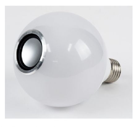 Λάμπα LED G95 12W 780lm 260° με Ενσωματωμένο Bluetooth Ηχείο 3W - Εναλλαγή Φωτισμού μέσω Τηλεχειριστηρίου & Μέσω Smart Home Εφαρμογής HappyLighting APP - RGBW 