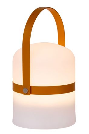 LITTLE JOE - Επιτραπέζιο Φωτιστικό Outdoor - Ø 10 cm - LED Dim. - 1x3W 3200K - IP44 - 3 StepDim - White/Brown