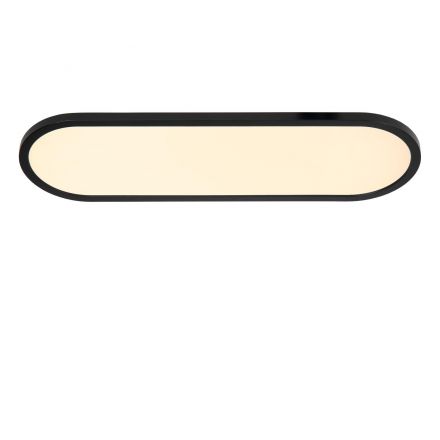 Πλαφονιέρα LED 24W CCT ELLY Οπάλ Μαύρη Dimmable