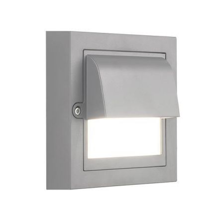 Φωτιστικό Τοίχου LED 6W 135X135X55 3CCT IP65 Γκρι 