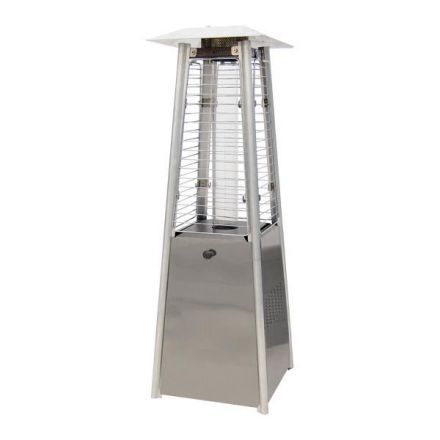 Θερμαστρα Υγραεριου Πυργος Mini 89Cm 3Kw Inox (Stainless Steel)