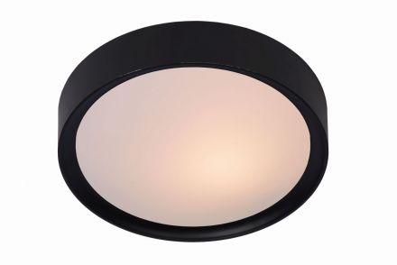 LEX - Flush Φωτιστικό Οροφής - Ø 33 cm - 2xE27 - Black