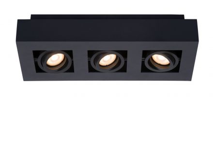 XIRAX - Spot Οροφής - LED Dim to warm - GU10 - 3x5W 2200K/3000K - Black