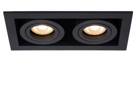 CHIMNEY - Χωνευτό Spot - 2xGU10 - Black