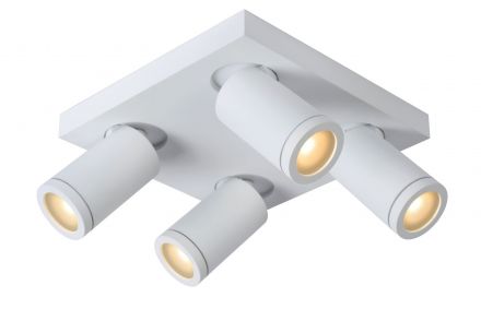 TAYLOR - Spot Οροφής Bathroom - LED Dim to warm - GU10 - 4x5W 2200K/3000K - IP44 - White