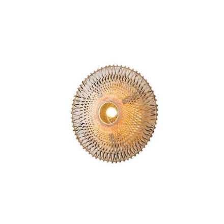 Απλίκα Τοίχου ΒΑΜΒΟΟ 1xE27 MAX 15W 400X140mm Καφέ-Μαύρο Arte Illumina CYCLONE