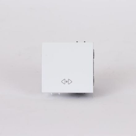 Διακοπτης 2 Modules Μεσαιος A/R Λευκος