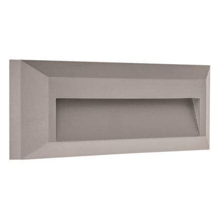 Απλίκα Τοίχου LED SLIM 2W IP65 220-240V 3000K 230X80X27mm Γκρι PRO