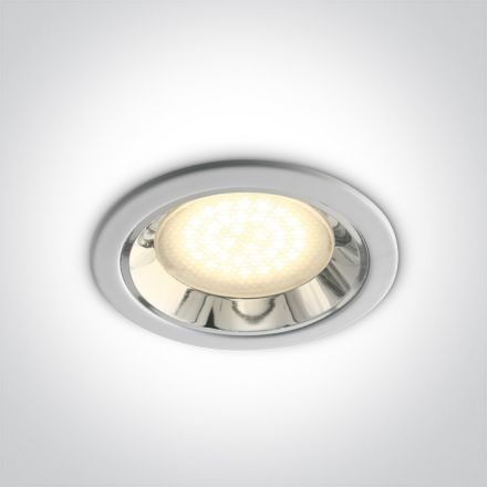 Χωνευτό Spot LED GX53 Steel Λευκό IP20 100-240V