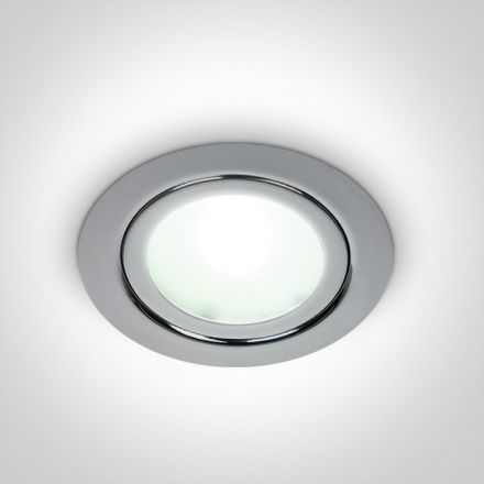 One Light Cabinet Spot LED 1W 6000K Steel Chrome