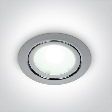 Cabinet Spot LED 1W 6000K Steel Chrome