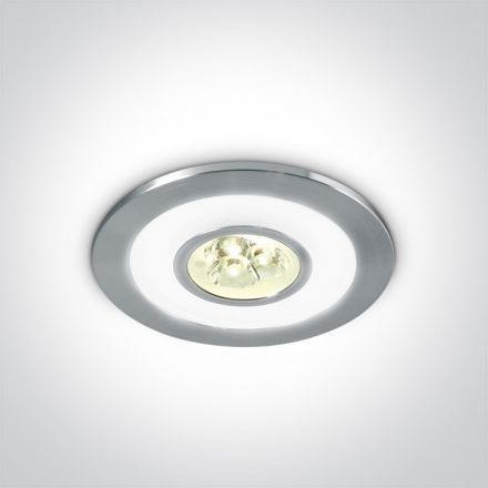 Διακοσμητικό LED Spot 3/1.8W 3000K+6000K Αλουμίνιο Dimmable IP42