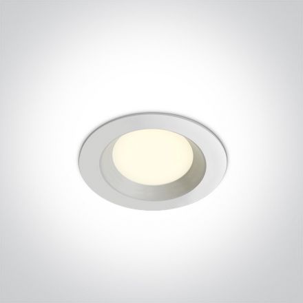 Στρογγυλό Χωνευτό LED Panel 3W 3000K Αλουμίνιο Λευκό IP20 230V