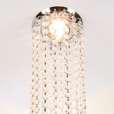 One Light Χωνευτό Φωτιστικό Crystal LED GU5,3 MR16 Κρύσταλλος Chrome 12V