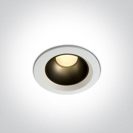 Χωνευτό Σποτ COB LED 7W 3000K Die Cast/Πλαστικό 230V Λευκό