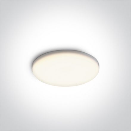 Στρογγυλό Χωνευτό LED Spot 8W SMD 4000K 120° Frameless Die Cast Λευκό IP65 230V