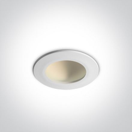 Χωνευτό SMD LED Spot 8W 3000K Die Cast Λευκό IP20 230V Dark Light