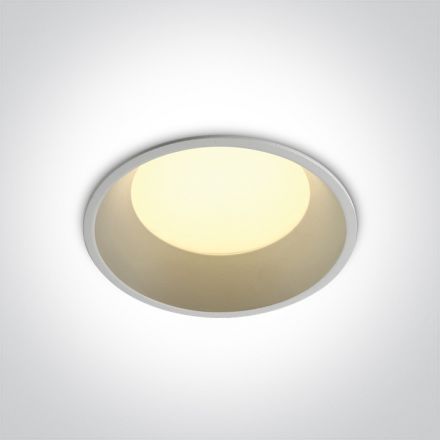 Στρογγυλό Χωνευτό LED Spot 9W SMD 4000K 100° Die Cast Λευκό IP20 230V Dark Light