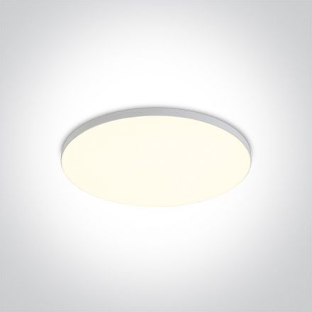 Στρογγυλό Χωνευτό LED Panel 10W 4000K Αλουμίνιο Λευκό IP20 230V