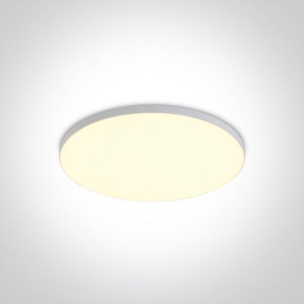 Στρογγυλό Χωνευτό LED Panel 10W 3000K Αλουμίνιο Λευκό IP20 230V
