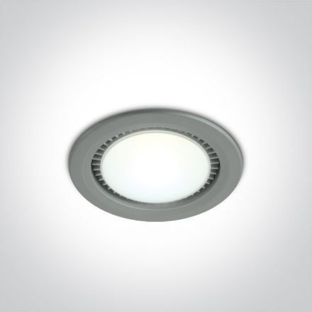 Χωνευτό LED Spot 9W 6000K Die Cast Γκρι IP20 230V