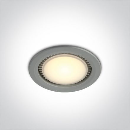 Χωνευτό LED Spot 12W 3000K Die Cast Γκρι IP20 230V