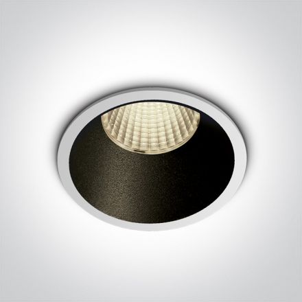 Στρογγυλό Χωνευτό Σποτ LED 12W 4000K Αλουμίνιο 230V Λευκό
