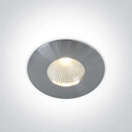 Χωνευτό Σποτ COB LED 12W 3000K Dimmable 40° Αλουμίνιο Dark Light IP64