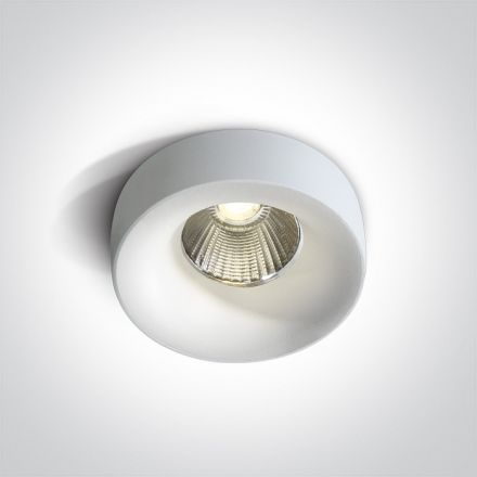 Χωνευτό Σποτ COB LED 12W Dimmable 50° Αλουμίνιο Λευκό Dark Light IP65